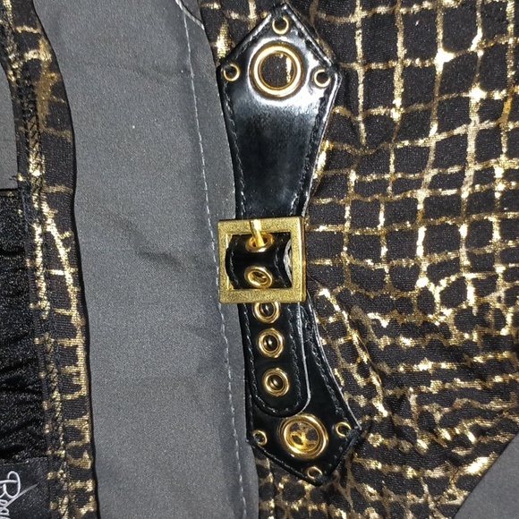 Beach Bunny NWT Miss Demeanor XS Gold - Picture 5 of 8